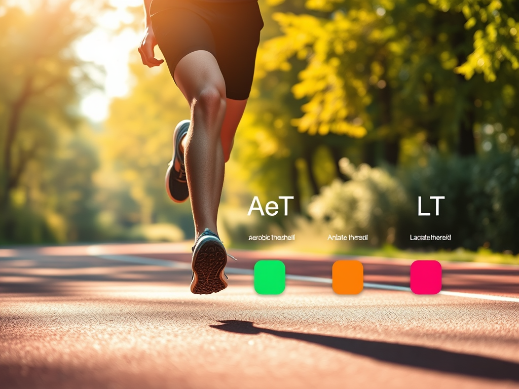 トラックを走る人